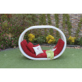 Wicker PE Rattan Round Sun Lounger